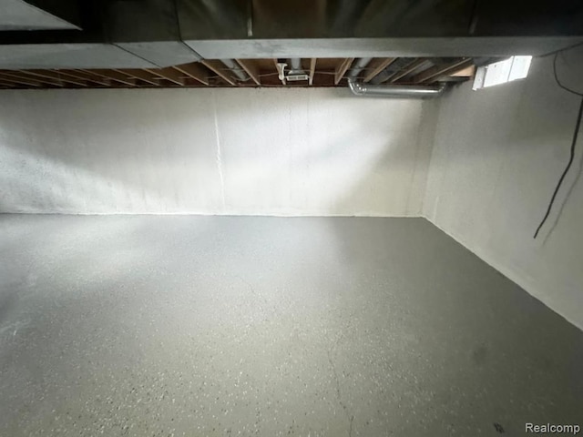view of basement