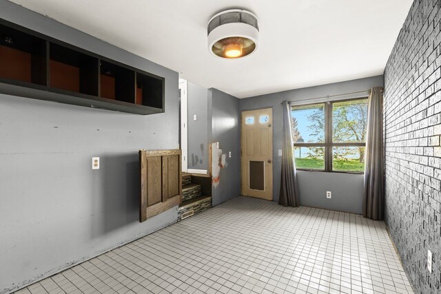 interior space with tile patterned flooring