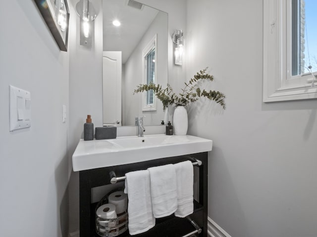 bathroom featuring visible vents