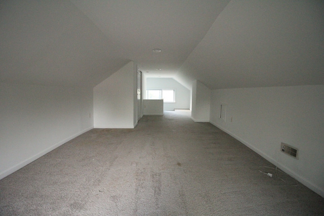 1068 La Salle Ave, Waterford, MI 48328 - bonus room featuring lofted ceiling, carpet floors, baseboards, and visible vents