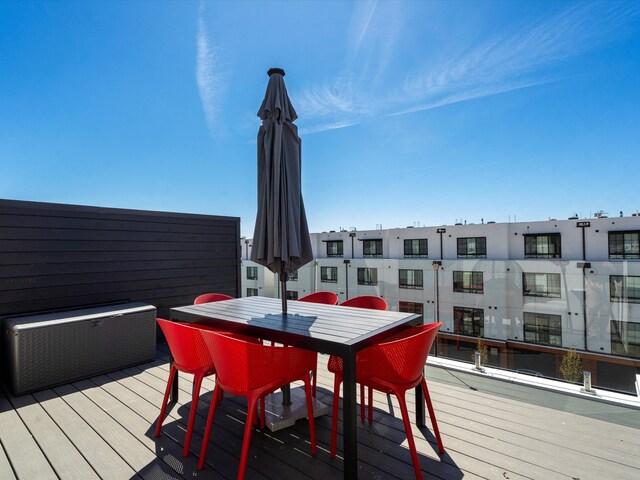 view of wooden terrace