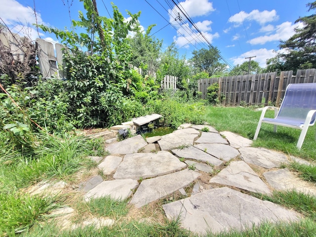 exterior space with fence