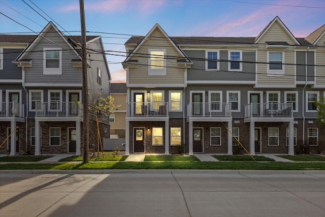 multi unit property with brick siding