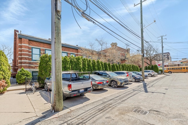 view of uncovered parking lot