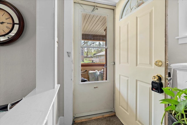view of doorway to outside