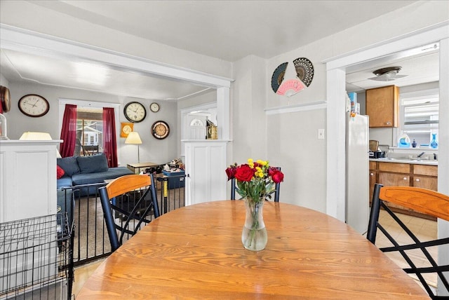 view of dining room