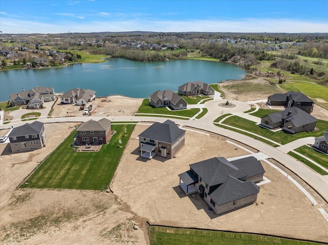 692 Westlake Ave, Oxford, MI 48371 - aerial view featuring a water view and a residential view
