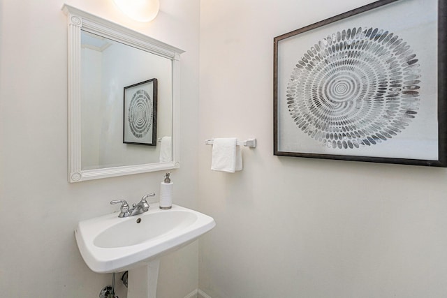 bathroom with a sink