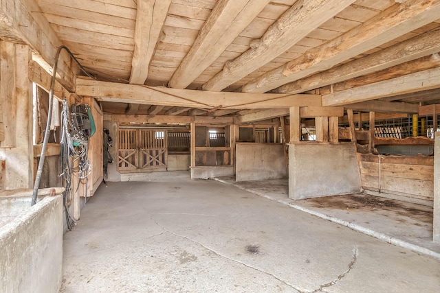 view of horse barn