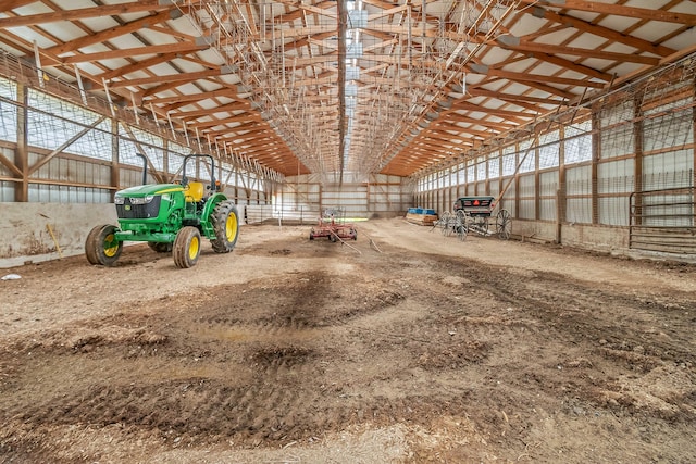 view of horse barn