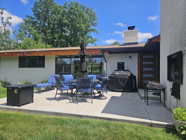 2330 N Pine Center Dr, West Bloomfield, MI 48323 - view of patio / terrace featuring a grill