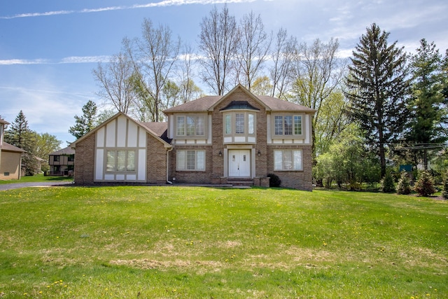 1683 Mark Hopkins Rd, Bloomfield Hills, MI 48302 - view of front of property featuring brick siding and a front lawn