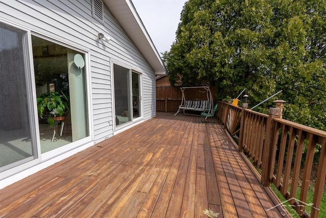 4438 N Verity Rd, Sanford, MI 48657 - view of wooden terrace