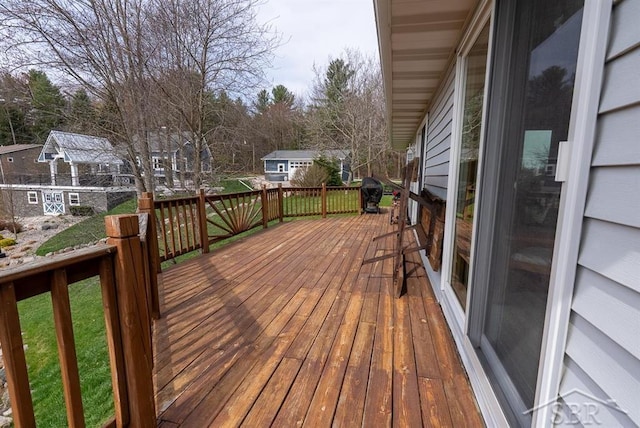 4438 N Verity Rd, Sanford, MI 48657 - view of wooden terrace