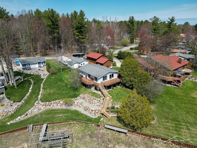 4438 N Verity Rd, Sanford, MI 48657 - bird's eye view
