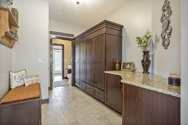mudroom with baseboards