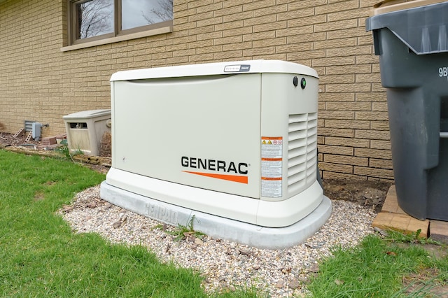 3529 E Lemon Creek Rd, Berrien Springs, MI 49103 - exterior view of a power unit and brick siding