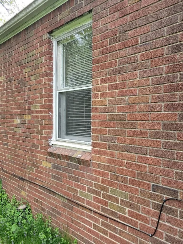 exterior details with brick siding