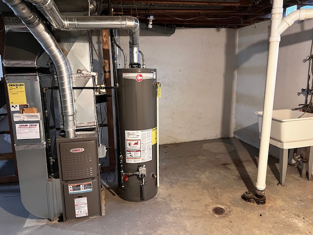 25954 Salem Unit 5, Roseville, MI 48066 - utilities featuring heating unit and gas water heater