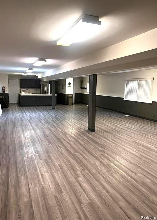 25954 Salem Unit 5, Roseville, MI 48066 - below grade area with wood finished floors