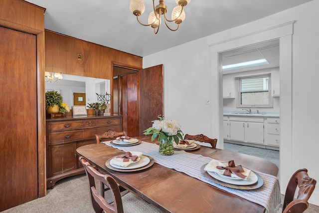 1319 Rhodes St, Jackson, MI 49202 - dining space with a chandelier