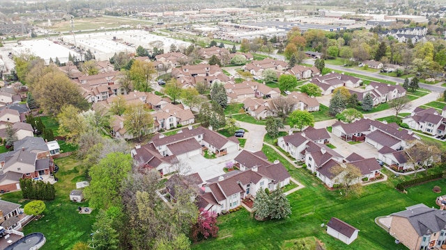 20425 Villa Grande Cir Unit # 31, Clinton Township, MI 48038 - bird's eye view featuring a residential view