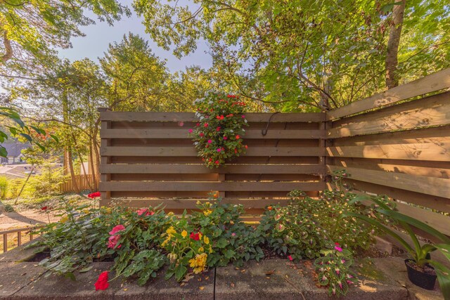 exterior space with fence