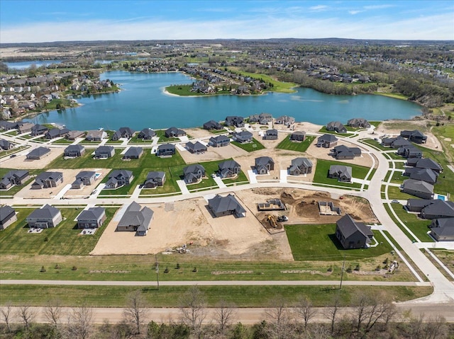 720 Marlayna Dr, Oxford, MI 48371 - drone / aerial view featuring a water view and a residential view