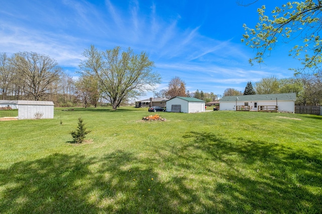 8239 Vanadia Dr, Mount Morris, MI 48458 - view of yard featuring an outbuilding