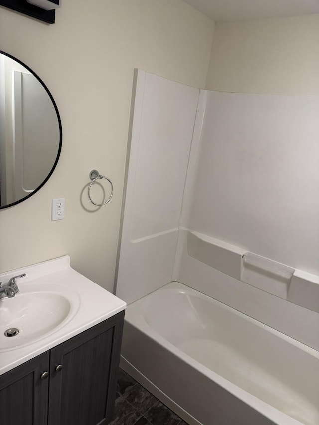 8854 E Pickard Rd, Mount Pleasant, MI 48858 - full bath featuring marble finish floor and vanity