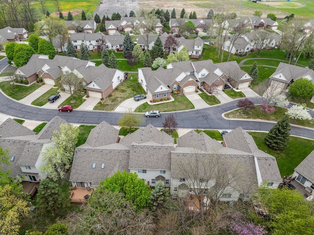 aerial view featuring a residential view