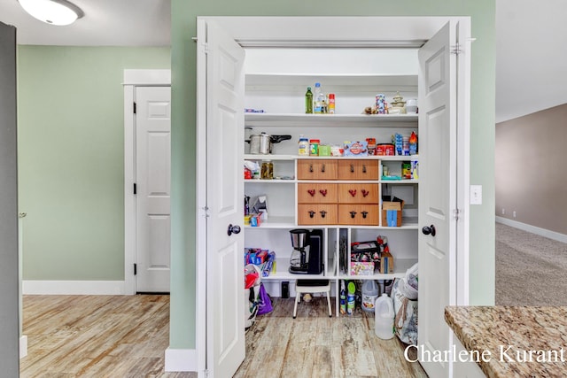 view of pantry