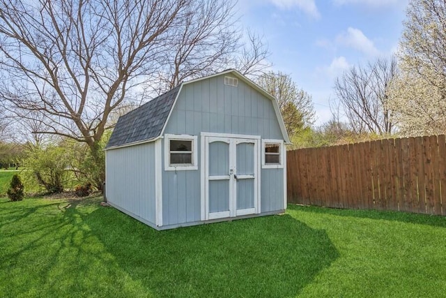 3833 Green Acre Dr, Saint Joseph, MI 49085 - view of shed with fence