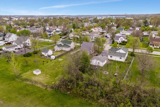 bird's eye view featuring a residential view