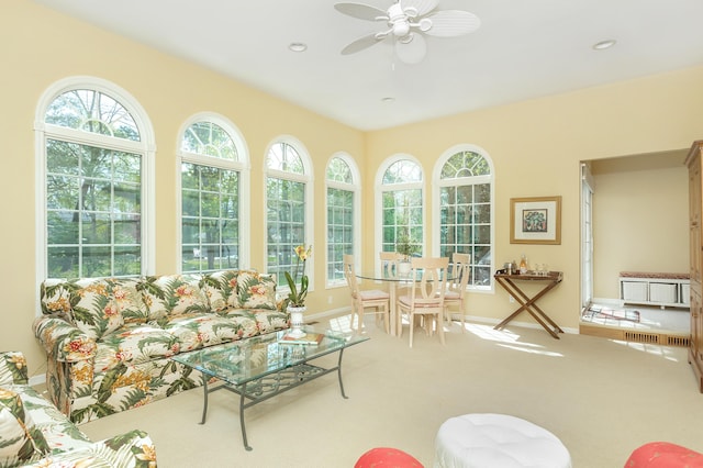 view of sunroom
