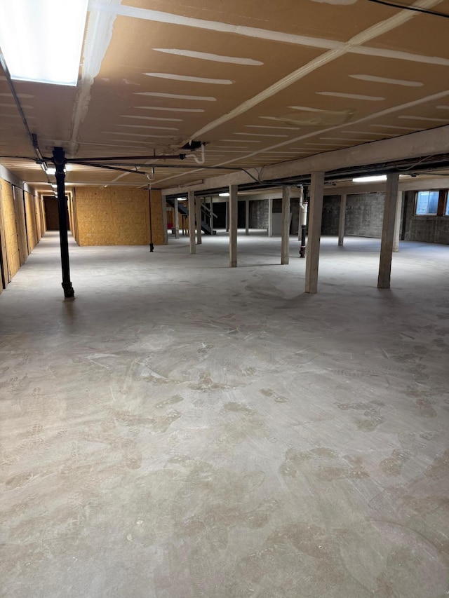 view of basement