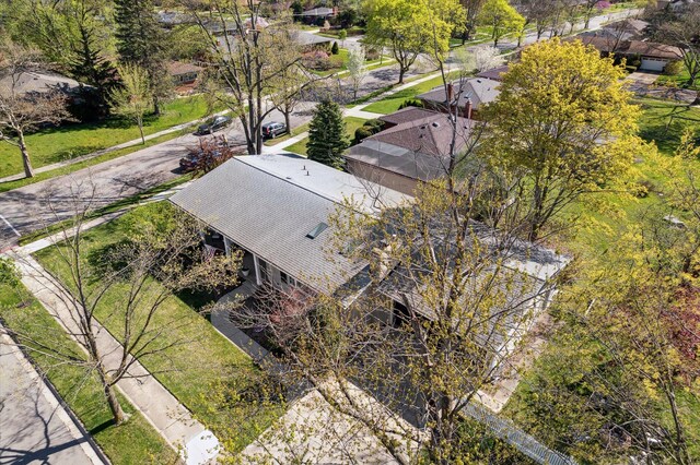 bird's eye view featuring a residential view