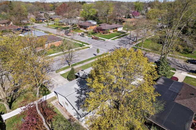 drone / aerial view featuring a residential view