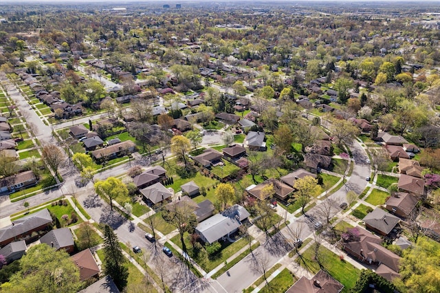 drone / aerial view featuring a residential view