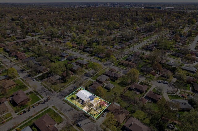 drone / aerial view