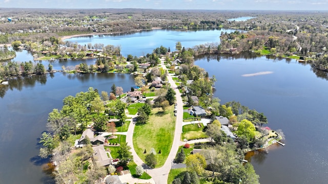 1151 Abseguami Trl, Lake Orion, MI 48362 - aerial view of property's location featuring a nearby body of water and nearby suburban area