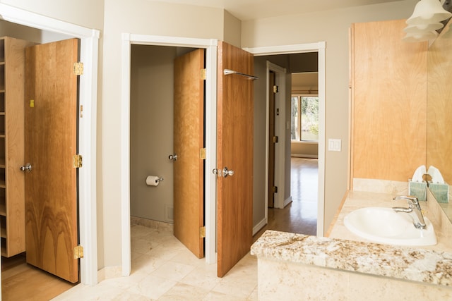 bathroom featuring vanity