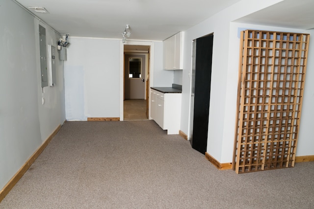 1151 Abseguami Trl, Lake Orion, MI 48362 - corridor featuring carpet floors, baseboards, and electric panel