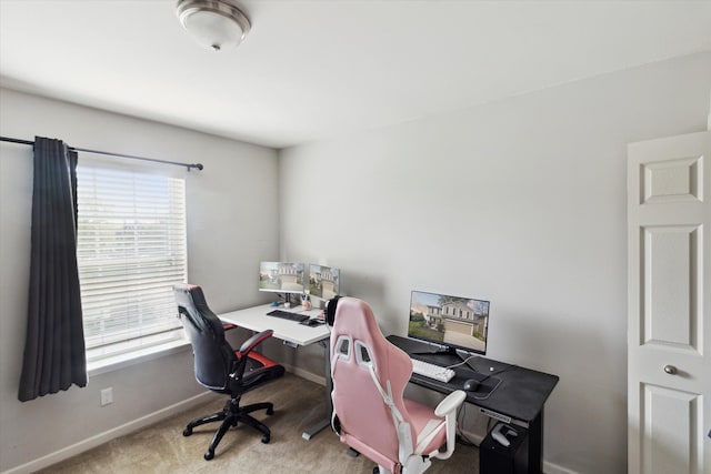 13943 Breakfast Dr, Redford, MI 48239 - carpeted home office featuring plenty of natural light and baseboards