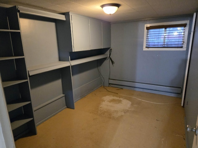 2142 Farnsworth Rd, Lapeer, MI 48446 - basement featuring a baseboard heating unit