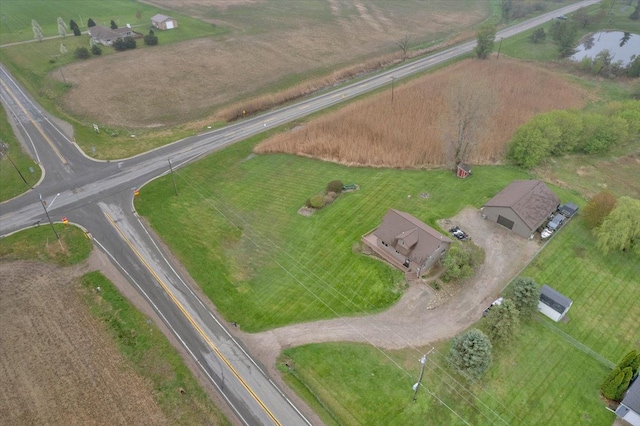 bird's eye view featuring a rural view