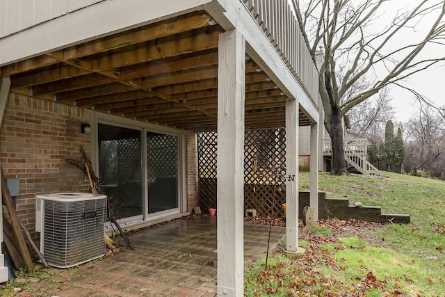 2204 Rivenoak Ct, Ann Arbor, MI 48103 - view of patio with central AC