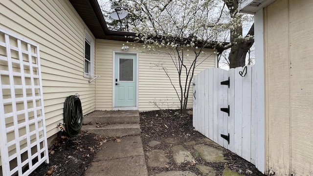 entrance to property with a gate
