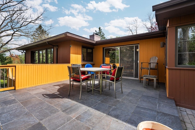 view of patio / terrace with outdoor dining area