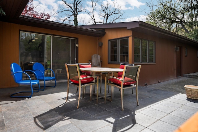 view of patio / terrace featuring outdoor dining area